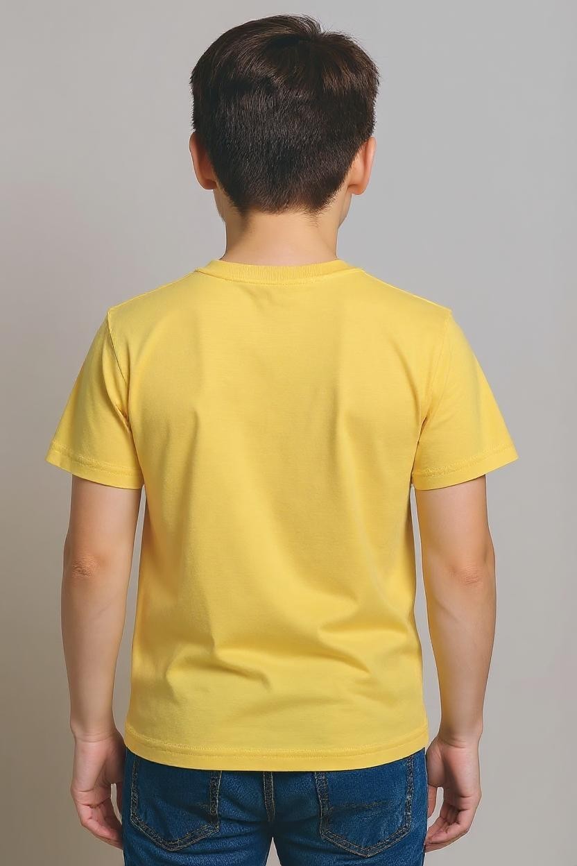Kids Round Neck T-Shirt for Boys